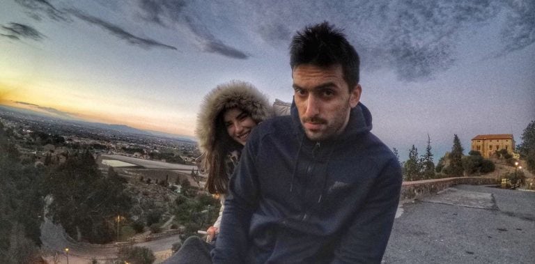 Consuelo y Facundo Campazzo juntos.