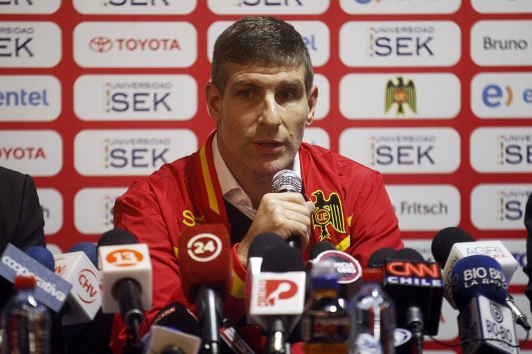 Martín Palermo en su paso por Unión Española de Chile (Foto: Elvis González/EFE)