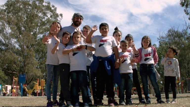 Refugiados sirios en San Luis.