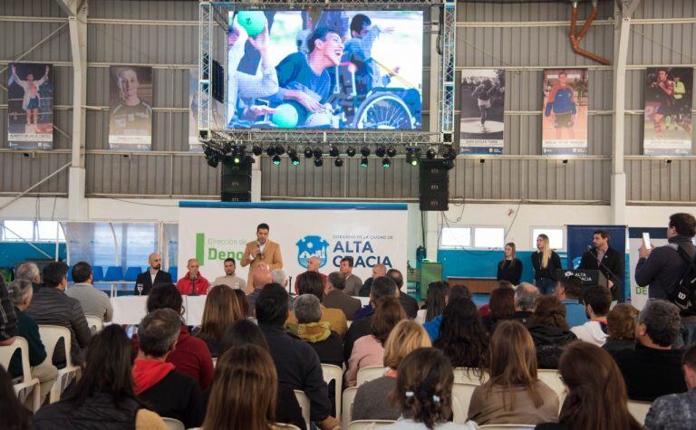 Presentación del Área de Deporte Adaptado, en la ciudad de Alta Gracia.