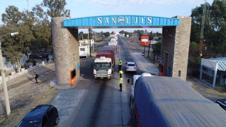 Megaoperativo vial en San Luis.