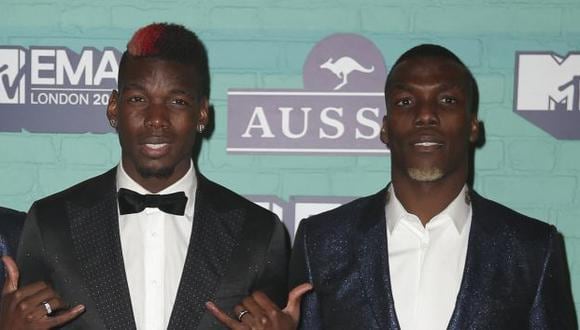 Paul Pogba junto a su hermano Mathias, años atrás.