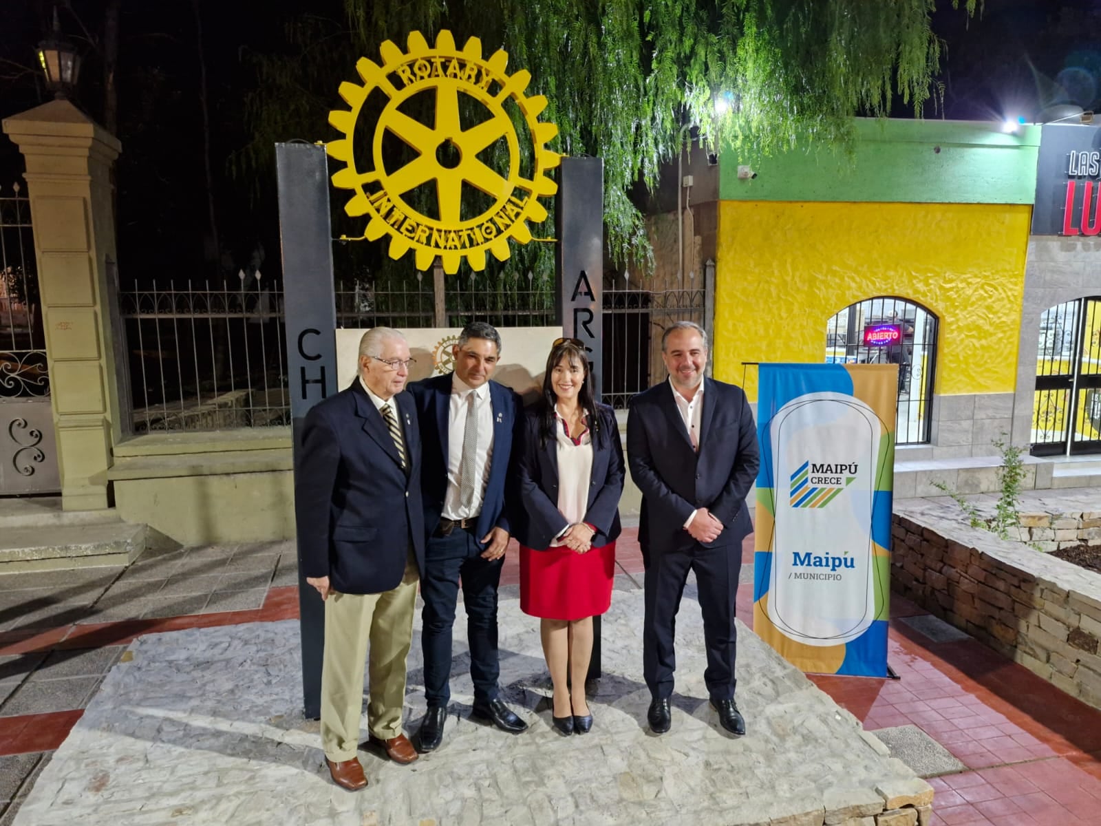 Stevanato participó del Encuentro de Hermanamiento Internacional del Rotary Club. Foto: Maipú Municipio.