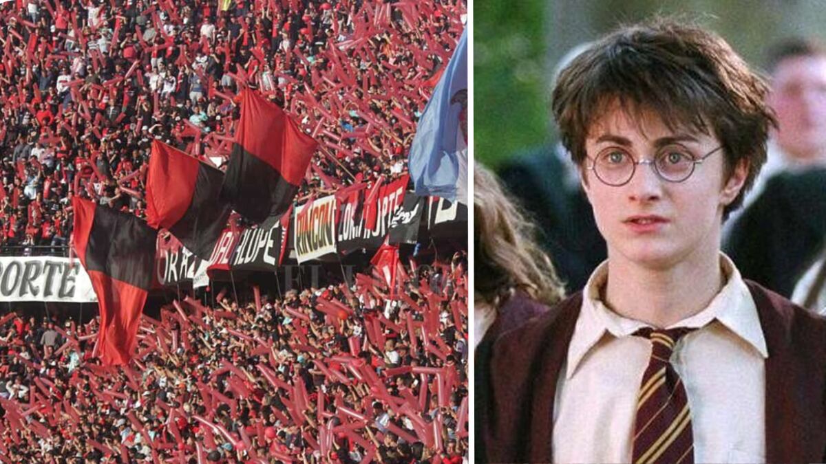 Harry Potter y “la barrita mágica”: hinchas de Colón tuvieron un extraño duelo y el video fue viral