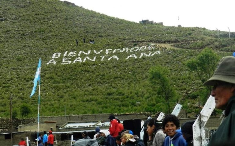 El poblado de Santa Ana, en Jujuy