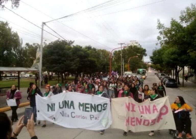 Movilización por Andrea Castana en marzo del 2019.