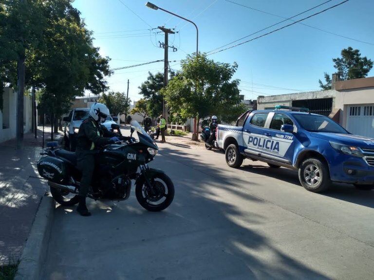 Controles policiales en Arroyito