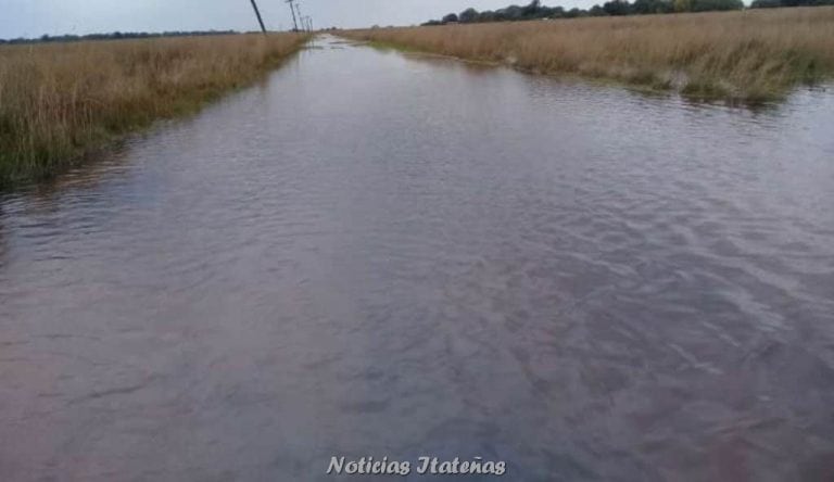 Itatí: inundaciones y familias evacuadas