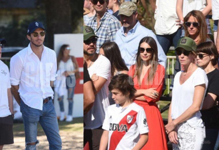 Pampita fue a ver a Polito Pieres y se cruzó con Pico Mónaco. Foto: Revista Caras.