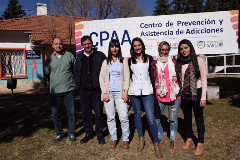 Equipo. Regues, Pantano, Pollacchi, Neme, Sánchez y Villegas son parte del grupo de trabajo. Foto: Nicolás Varvara.