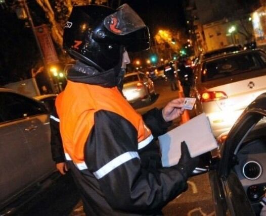 Controles de tránsito en Rosario.