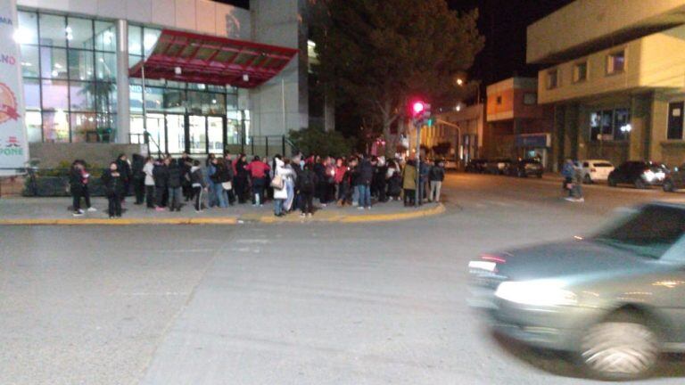 Bocinazo en el centro de Comodoro.