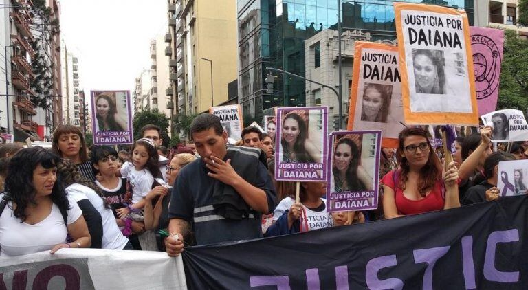 Familiares y vecinos pidieron justicia por Daiana Moyano.