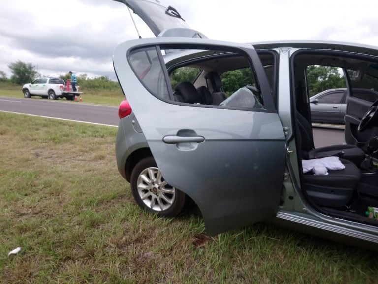 Murió de un piedrazo lanzado accidentalmente por tractor que cortaba pasto en Ruta 12.