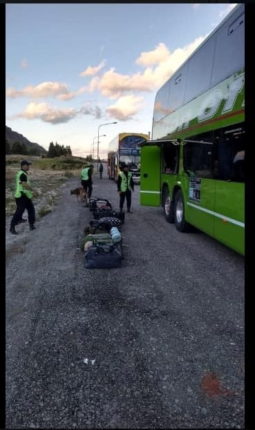 Operativo antidrogas, relizado el  domingo en la ruta  N°40