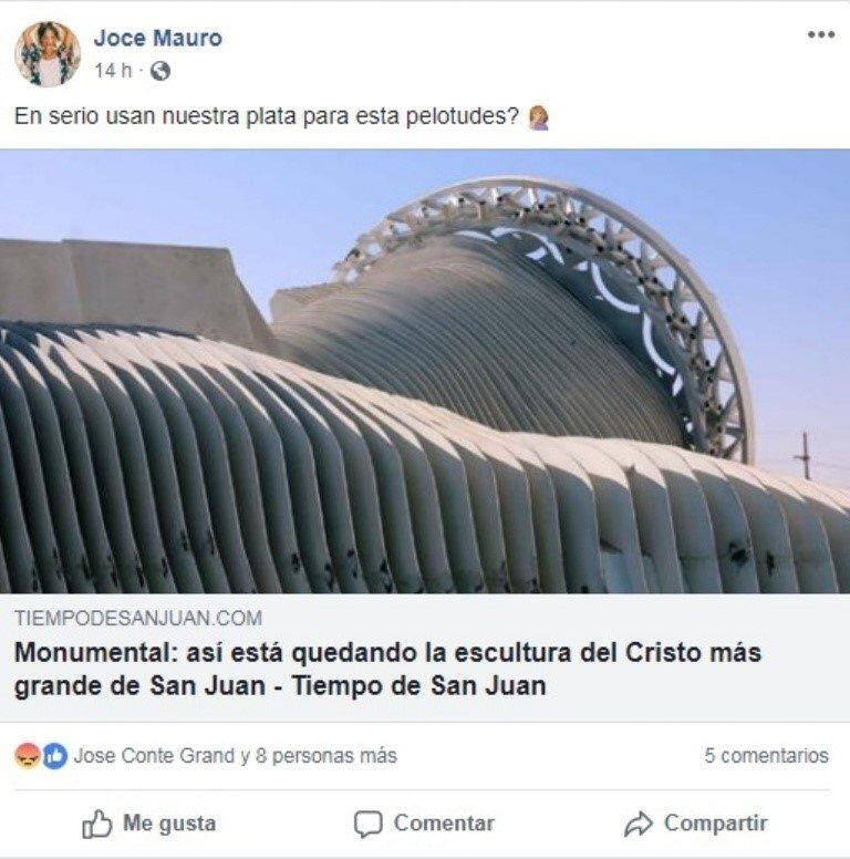 El polémico comentario.