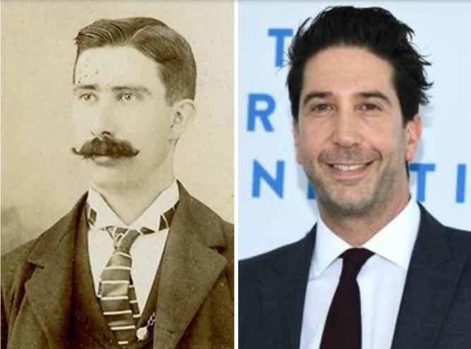 A pesar de tener bigote tuvo rasgos idénticos a los del conocido por la serie de los 90 como Ross Geller. (Foto: especial)