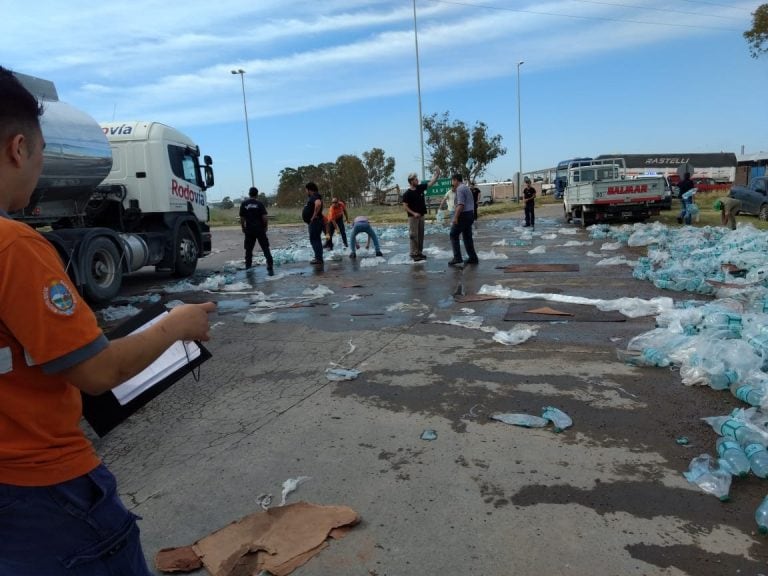 El lugar quedó intransitable por algunas horas