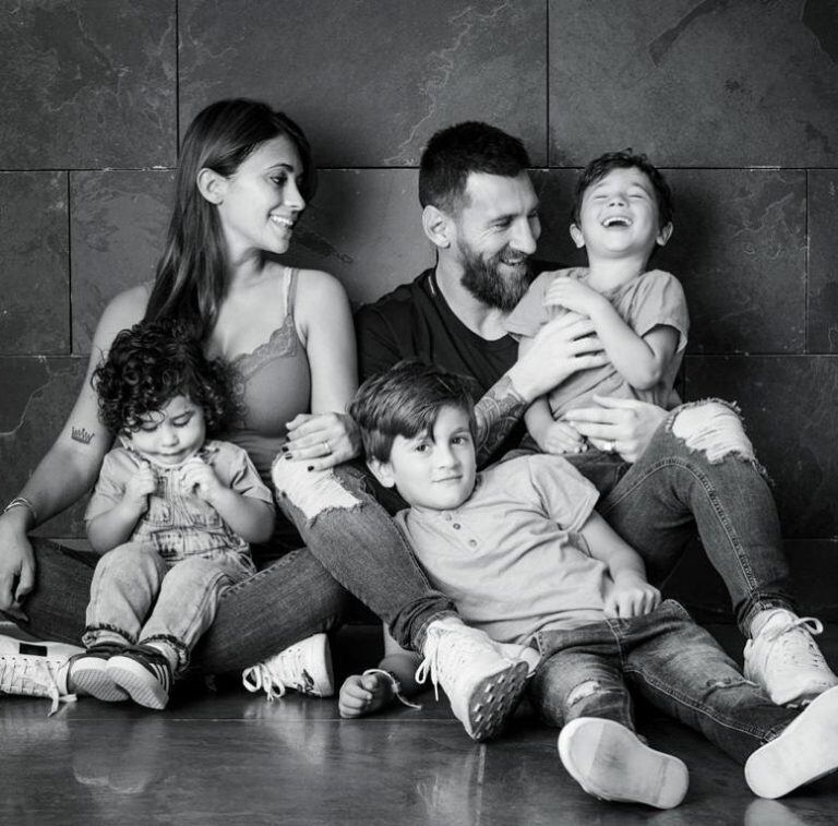 La familia Messi (Instagram: @antonelaroccuzzo)