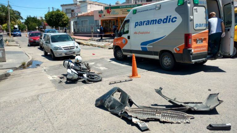 Violento choque en Barrio Maipú.