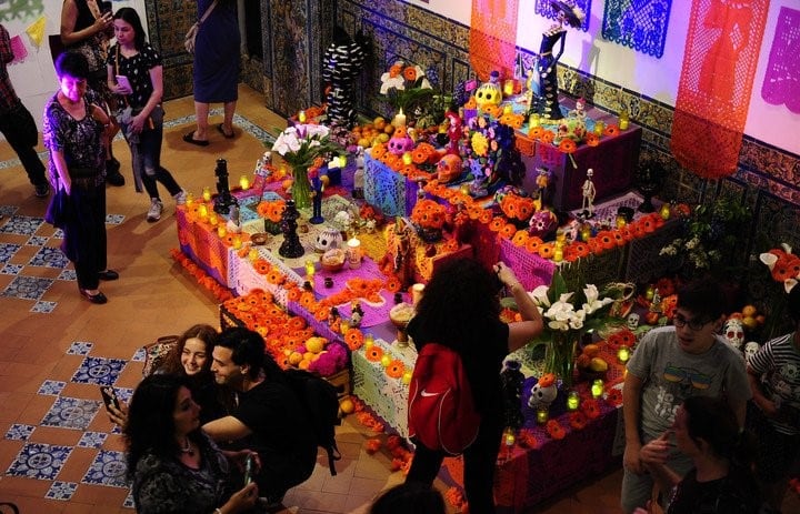 Día de los Muertos, en el museo Isaac Fernández Blanco. (Foto: Fernando de la Orden)