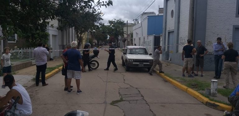 Intervención en Triunvirato casi Av. Santa Fe, donde murió Gonzalo Glaría (gentileza: adn979.com)