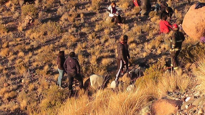 El colectivo desbarrancó a la altura del kilómetro 1157 de la zona Cabo Blanco