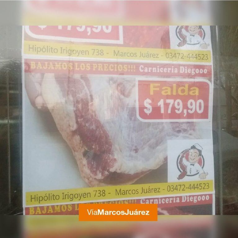 Oferta en falda.