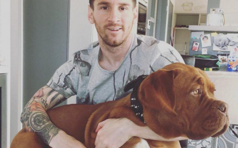 Messi y su perro Hulk