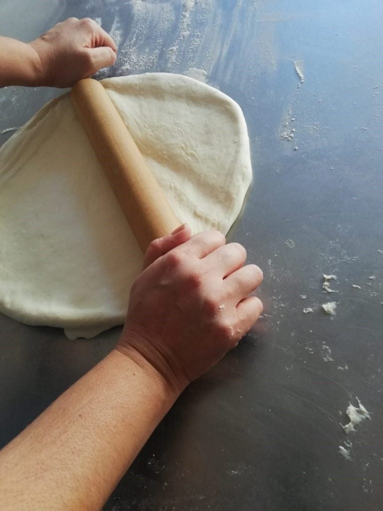 Carne a la masa, preparación y plato servido