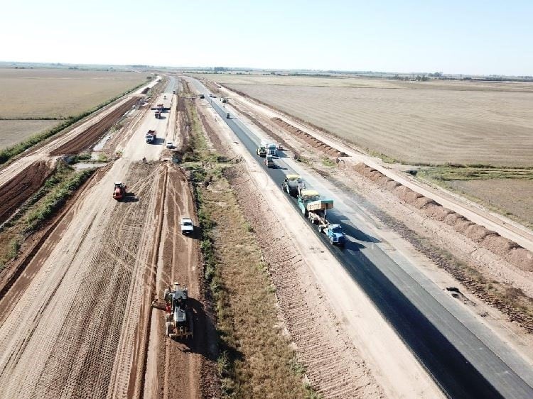 Autopista 19 se retomaron las obras entre Jeanmaire y Arroyito