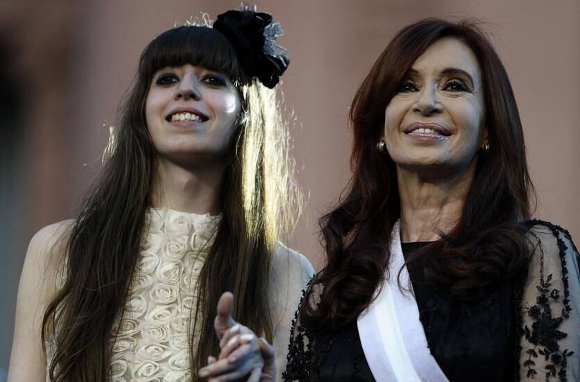 Cristina junto a hija de Florencia Kirchner