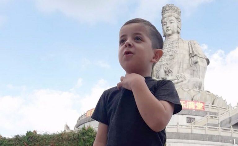 Mateo, el pequeño puntano ya esta en China.