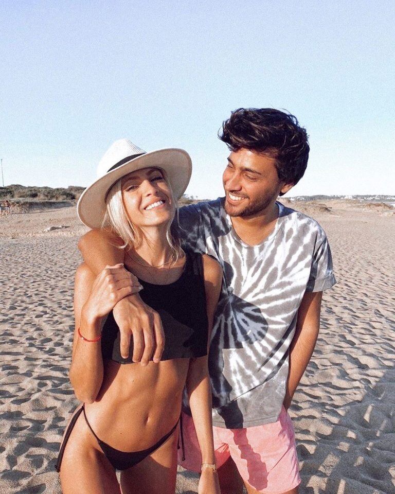 Cande Ruggeri posa junto a su novio Nicolás Maccari (Foto: Instagram/ @caleruggeri)