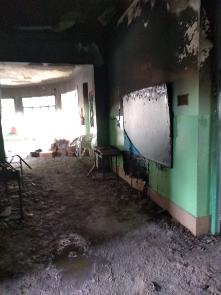 Incendio en la Escuela Nº 5