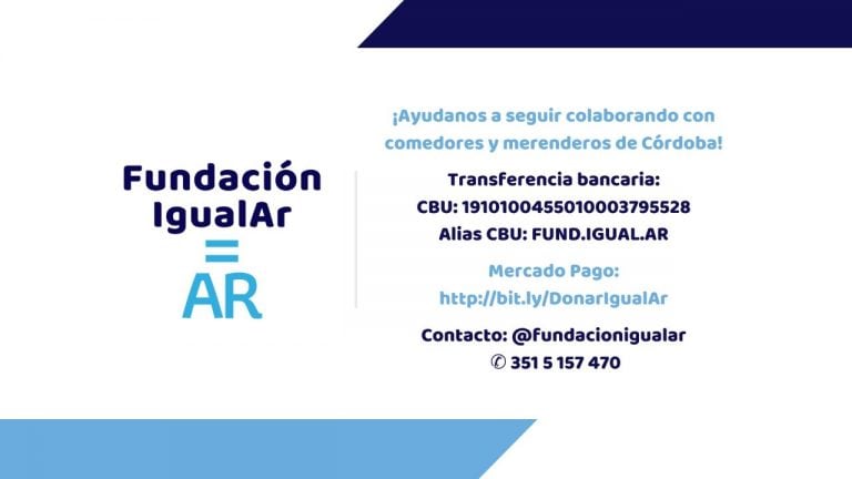 Los datos para sumar aporte en la Fundación que creo Komar.