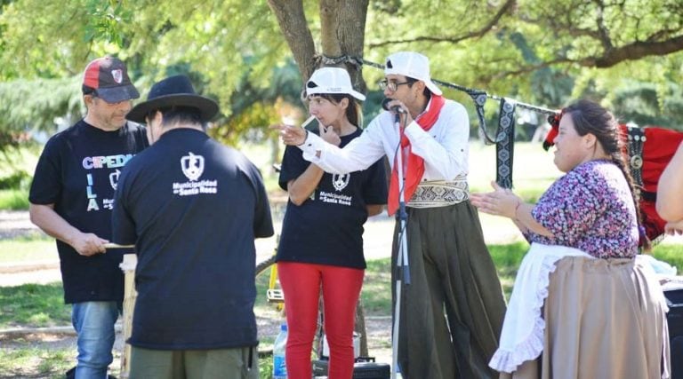 Hubo representaciones teatrales de los centro de inclusión (Vía Santa Rosa)