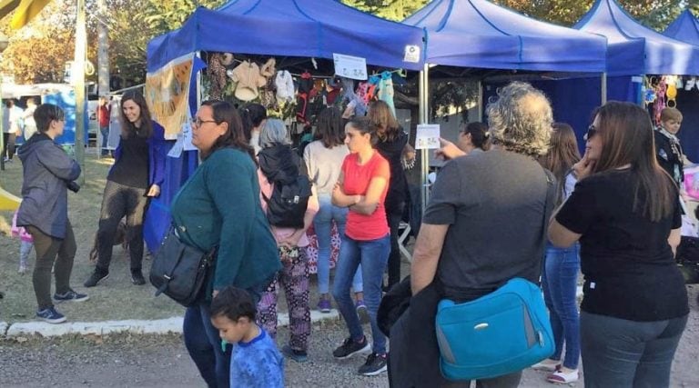 La Feria contó con mas de 40 stands con artesanos y manualistas (Municipalidad de Santa Rosa)