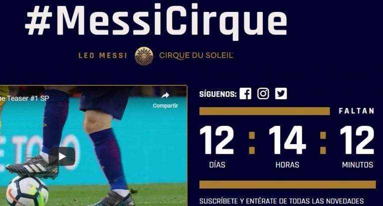 Se viene el Cirque du Soleil de Messi