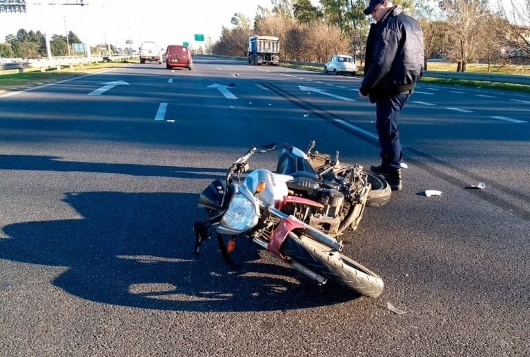 El accidente se produjo en Circunvalación este sábado.