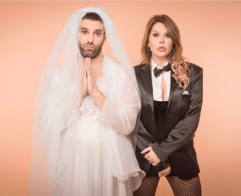 Nazarena Vélez y Santiago Caamaño protagonizan "El en mi cuerpo" (Foto: Instagram/ nazarenavelez)