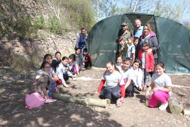 Alumnos que visitaron el Aula Ambiental