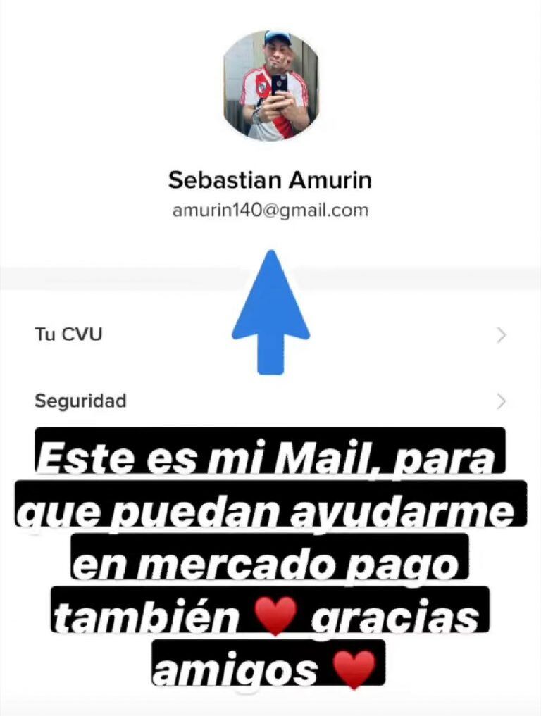 Sebastián Amurín D’Amico padece un sarcoma embrionario en el maxilar derecho y será operado en Mendoza (Foto: Instagram)