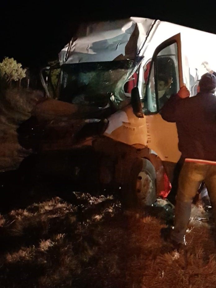 Un muerto tras un choque en la Ruta 20.