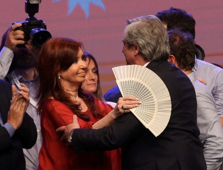 Cristina Kirchner y Alberto Fernandez. (REUTERS)