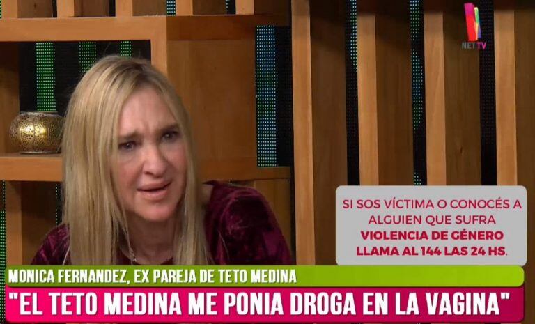 Mónica Fernández, expareja de Marcelo 'Teto' Medina (Foto: captura Net TV)