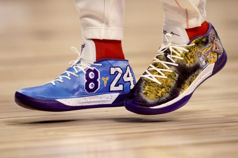 Las zapatillas de Pascal Siakam, del Team Giannis (Foto: Jonathan Daniel/Getty Images/AFP)