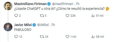 La interacción de Milei con sus seguidores.