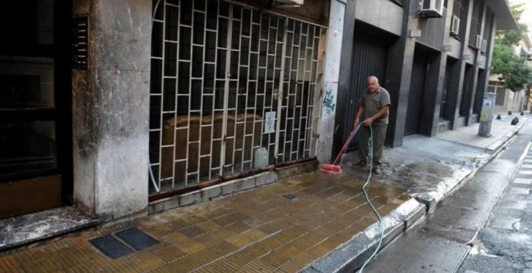 Encargados de edificios (Foto: Clarín)