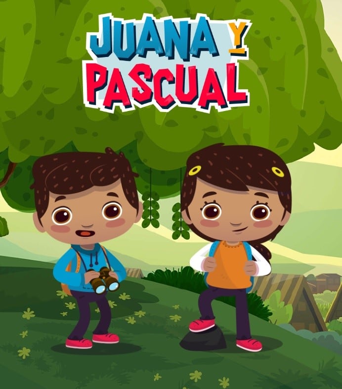 Juana y Pascual, personajes del ministerio de educacion de San Luis.